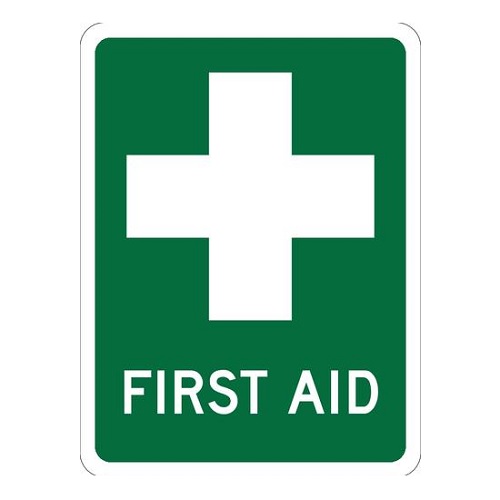 Usha Armour First Aid Signage, Size: 8 x 8 Inch
